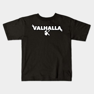 For Valhalla! (wht) Kids T-Shirt